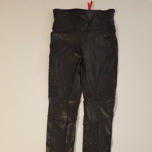 Spanx Faux Leather Moto Leggings